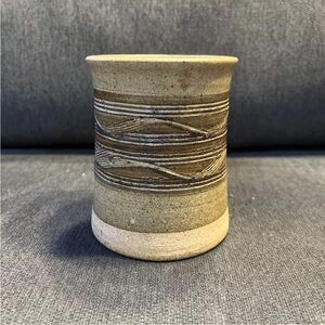 Brutalist Stoneware Paul Gordon Pottery Vermont Signed Cup